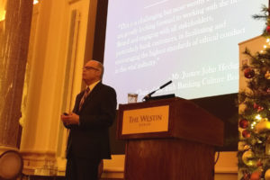 Picture of Richard M. Bowen speaking at the Institute of Banking Certified Bank Director Conference