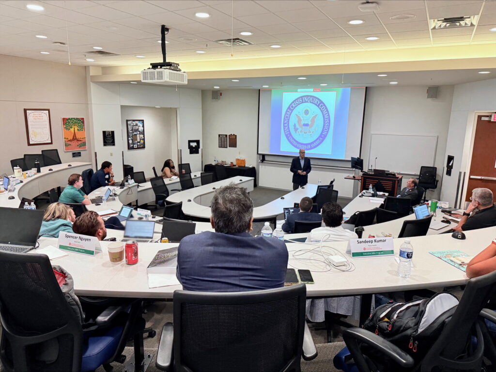 Richard M. Bowen speaks to Ray Hemmig's Current Trends in Board Governance in UT Dallas's Executive MBA program.